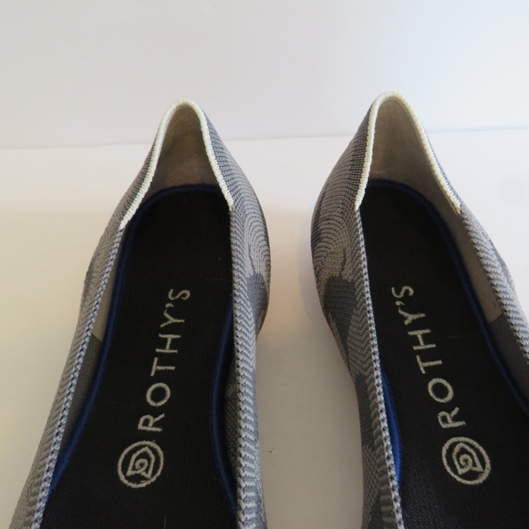 Rothy's Retired Gray Camo Round Toe Ballet Flats - Picture 11 of 12